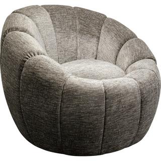KARE Design Fauteuil pivotant Fiori gris  
