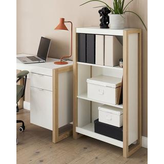 Beliani Bücherregal mit 3 Ebenen aus Faserplatte Modern JOHNSON  