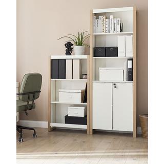 Beliani Bücherregal mit 3 Ebenen aus Faserplatte Modern JOHNSON  