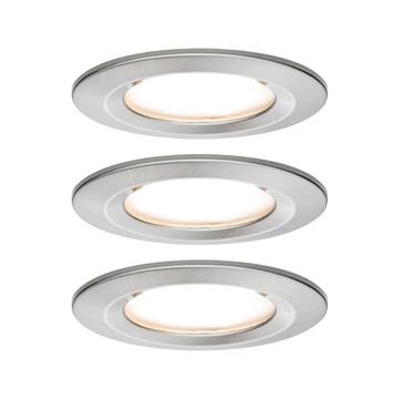 LED Einbauleuchte 3-Step-Dim Nova Coin Basisset starr IP44 rund 78mm Coin 3x6W 3x460lm 230V 2700K