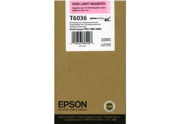 EPSON  EPSON Tintenpatrone vivid light mag. T603600 Stylus Pro 7880/9880 220ml 