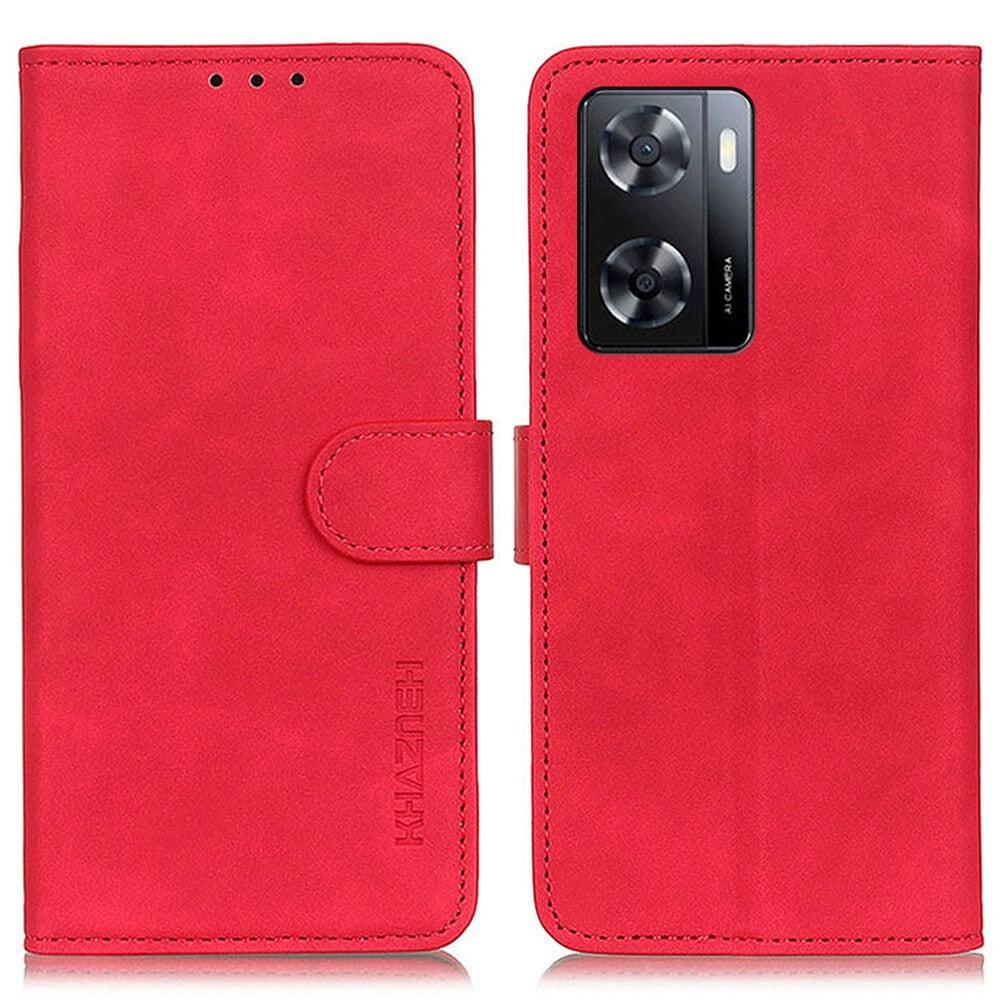 Cover-Discount  OPPO A57s - Leder Etui Hülle 