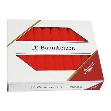 STEINHART Baumkerzen 100x13mm 02333-10 rot 20 Stück