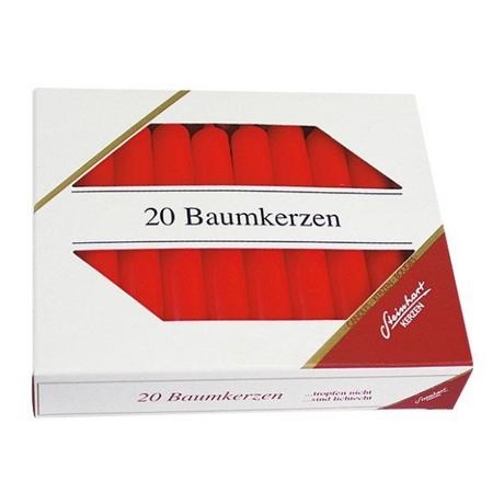 STEINHART STEINHART Baumkerzen 100x13mm 02333-10 rot 20 Stück  