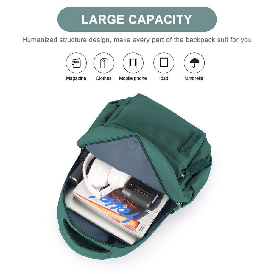 Only-bags.store Sac à dos scolaire léger pour ordinateur portable  