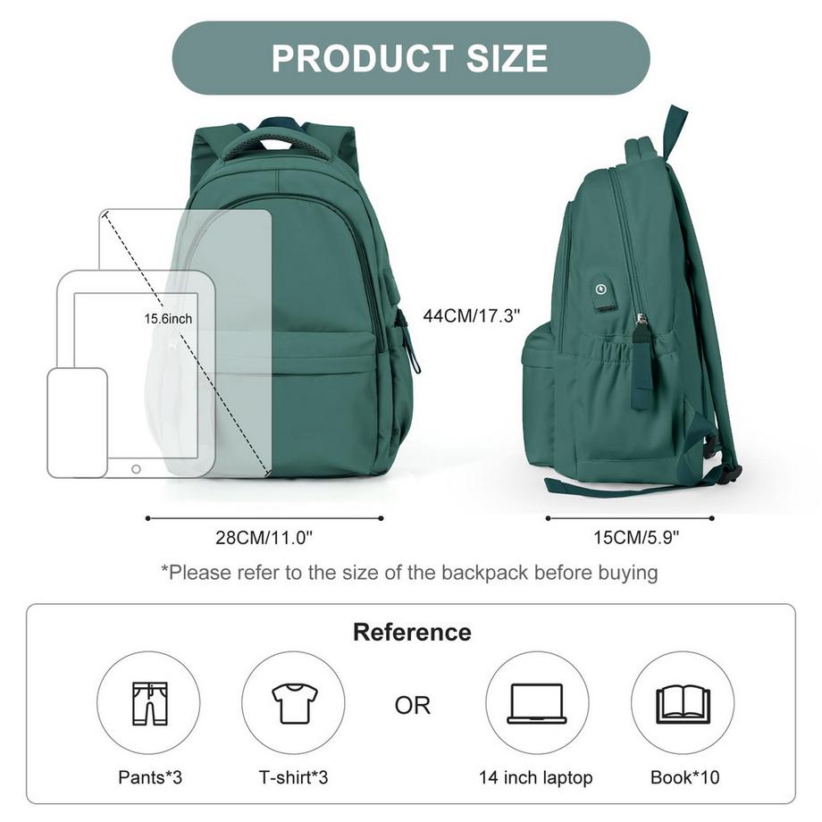Only-bags.store Sac à dos scolaire léger pour ordinateur portable  