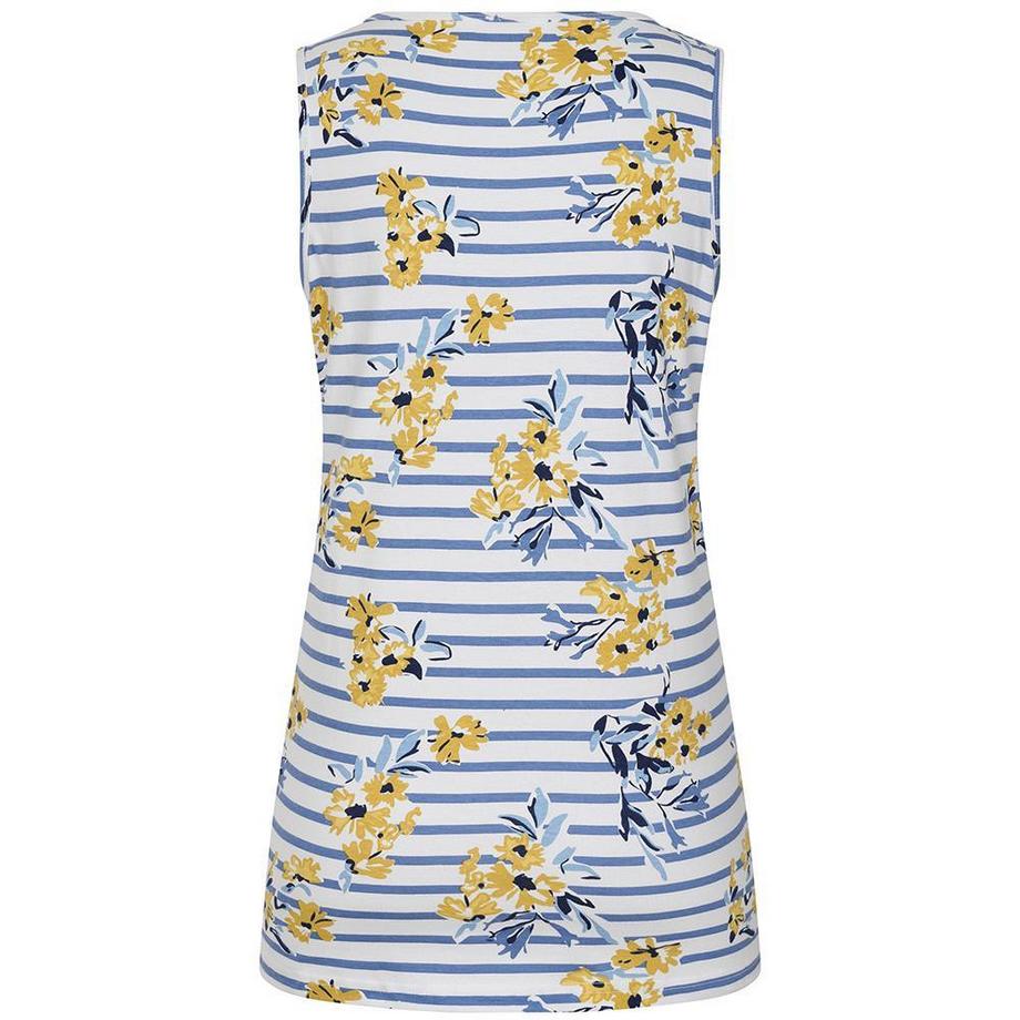 Lazy Jacks Haut sans manches à rayures et motif floral  
