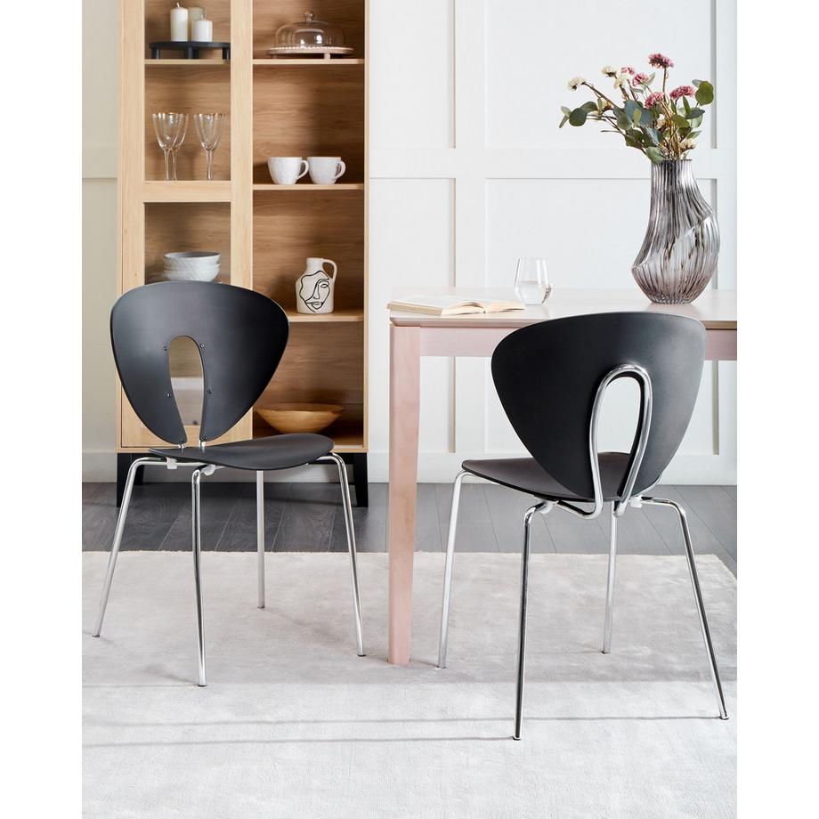 Beliani Esszimmerstuhl 2er Set aus Polypropylen Modern TRACY  