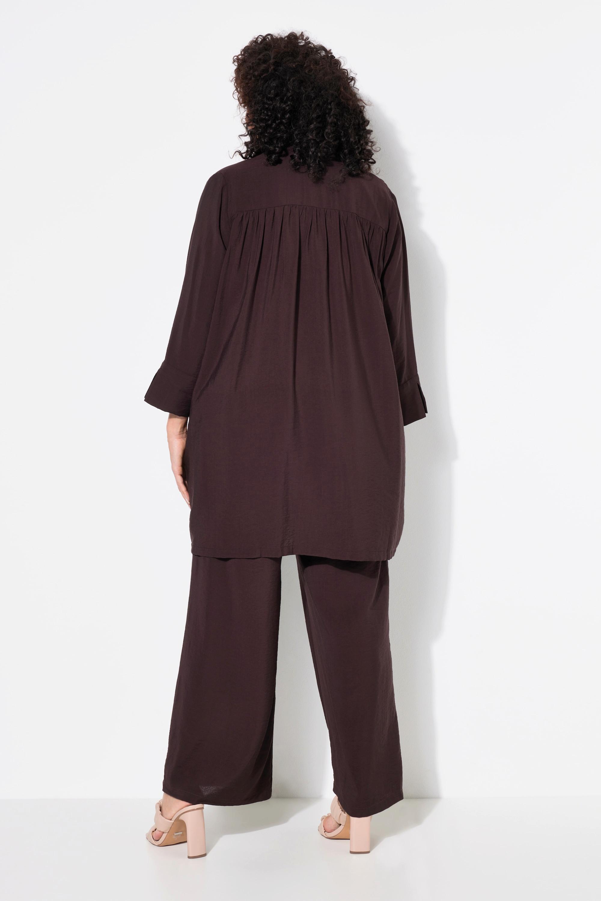 Ulla Popken V-Ausschnitt Druckknopf 7/8 Arm Jacke  