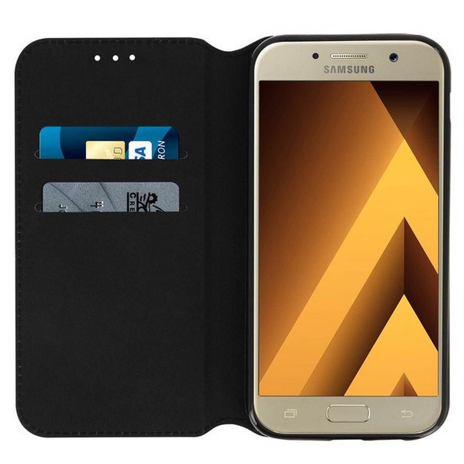 Avizar  Galaxy A3 2017 Flip-Hülle – Schwarz 