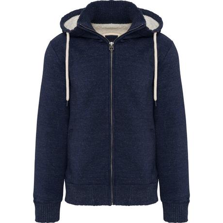 Kariban  jacke vintage molleton doublée sherpa 