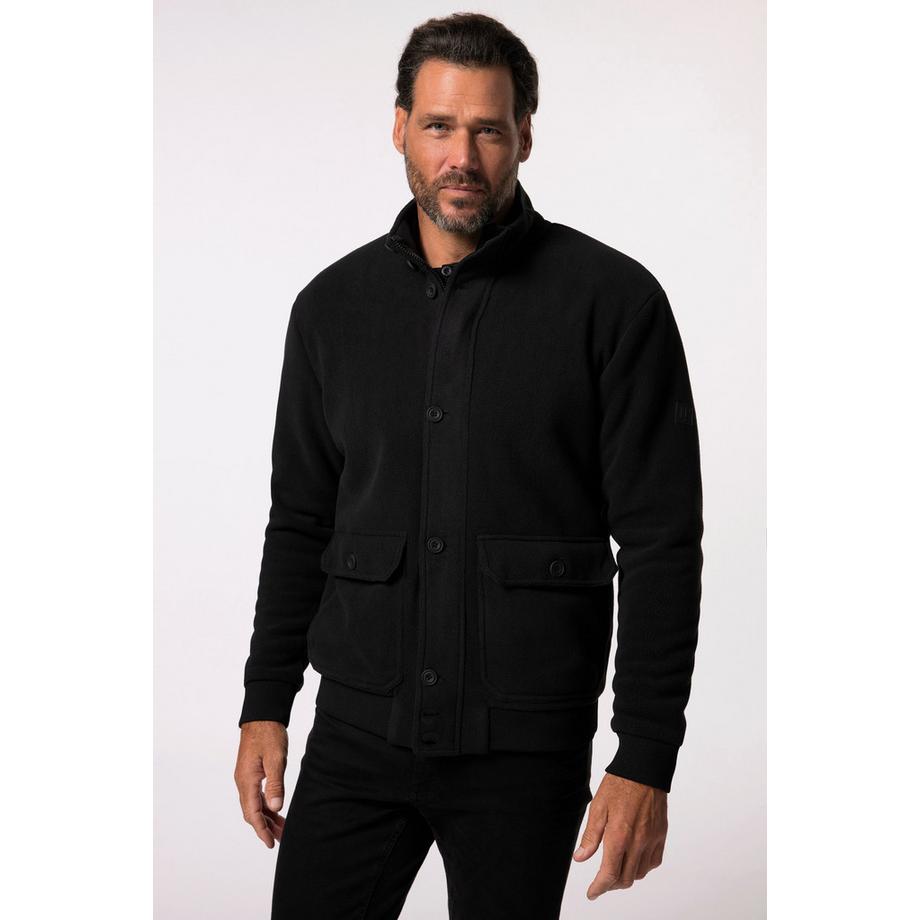 JP1880 Blusotto Pile Fodera Teddy Collo Alto Tasche Doppie  