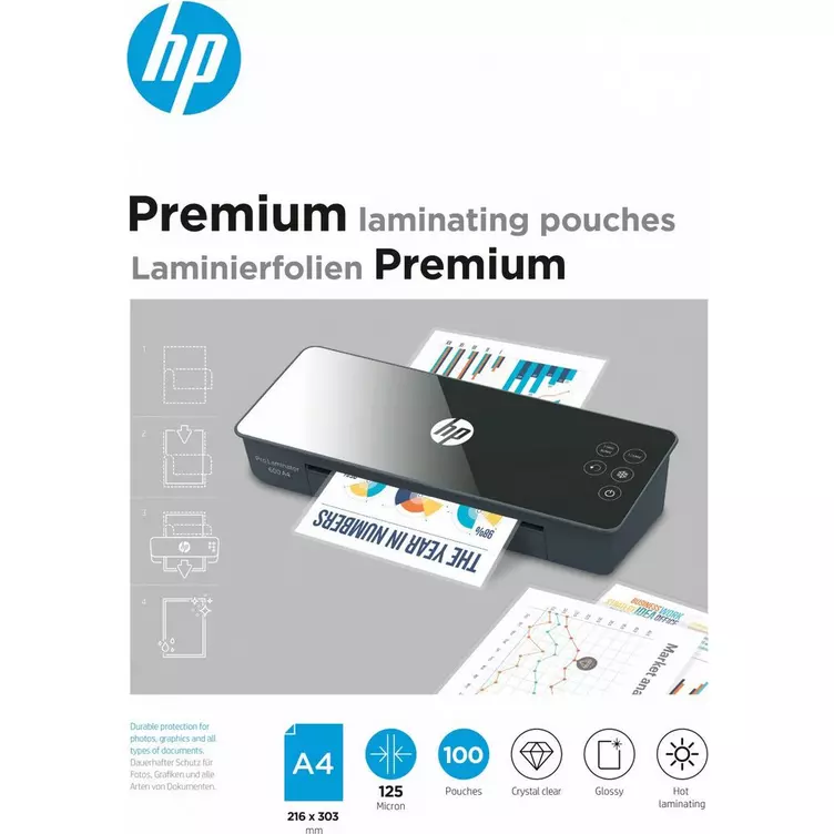HPINC HP Premium Laminating Pouches A4 125 Micron online kaufen MANOR