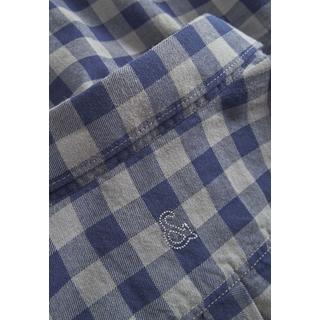 Colours & Sons Langarmhemd Printed Navy Vichy  