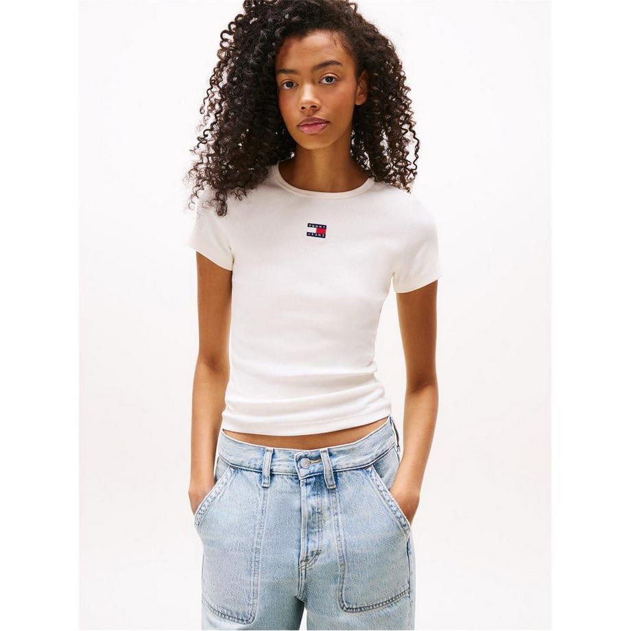 TOMMY JEANS T-Shirt, Gerippt, Regulär  