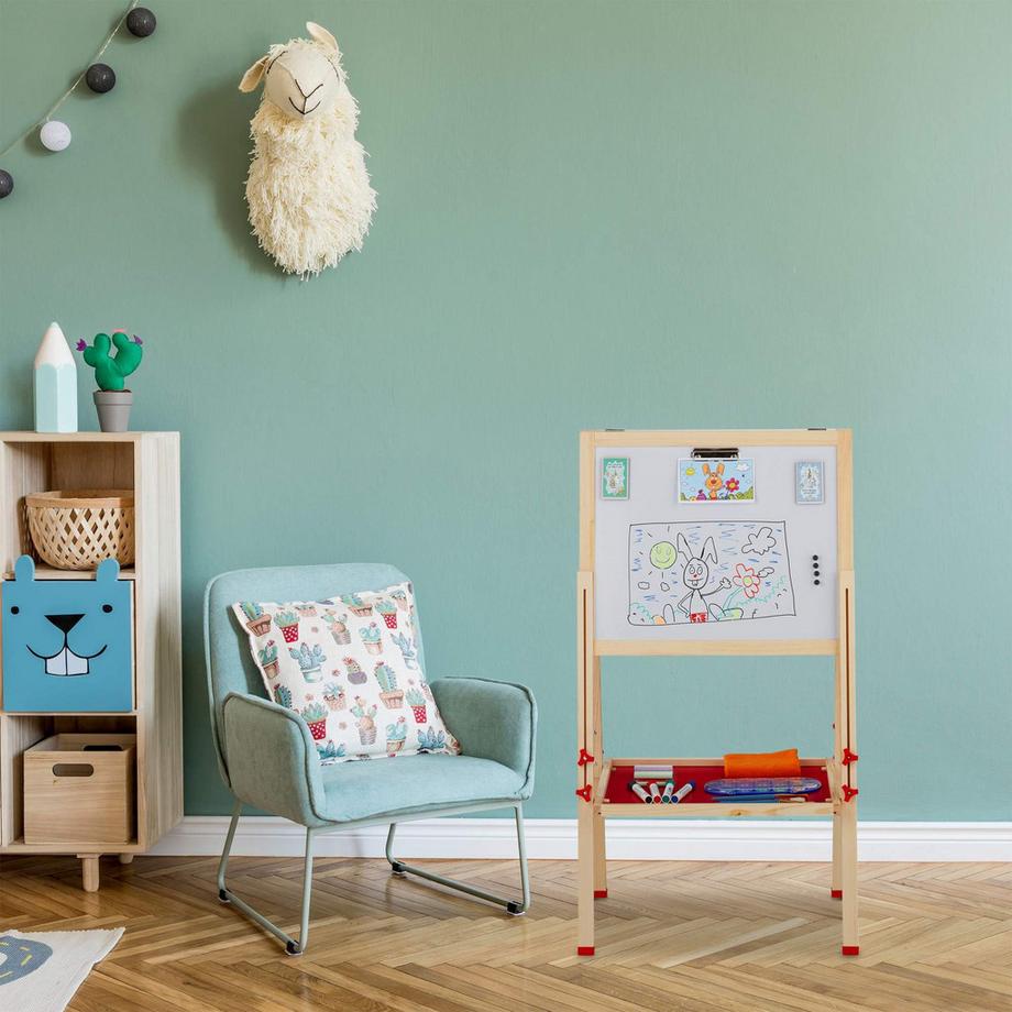 B2X  Chevalet à dessin 2 en 1 pour enfants 