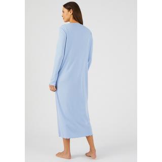 Damart  Chemise de nuit maille interlock côtelée douce et souple 