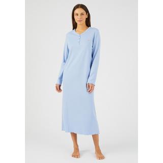 Damart  Chemise de nuit maille interlock côtelée douce et souple 