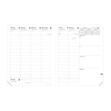 Quo Vadis - Einlagen Terminkalender - 2025 - Pre 777 - Die Woche Planning - Deutsch - Dez/Dez - 21x27 cm - Clairefontaine-Papier Weiß - Hergestellt in Frankreich