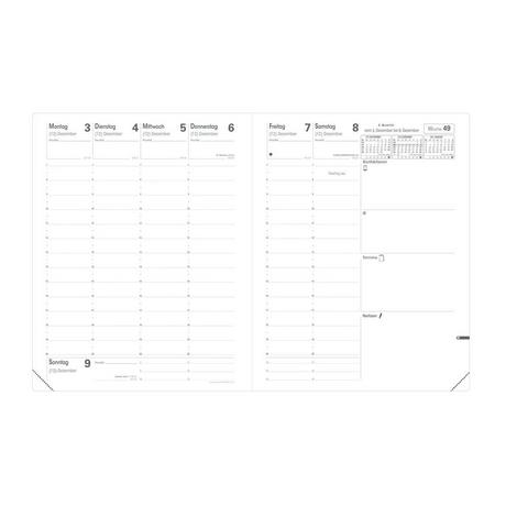 Quo Vadis Quo Vadis - Einlagen Terminkalender - 2025 - Pre 777 - Die Woche Planning - Deutsch - Dez/Dez - 21x27 cm - Clairefontaine-Papier Weiß - Hergestellt in Frankreich  