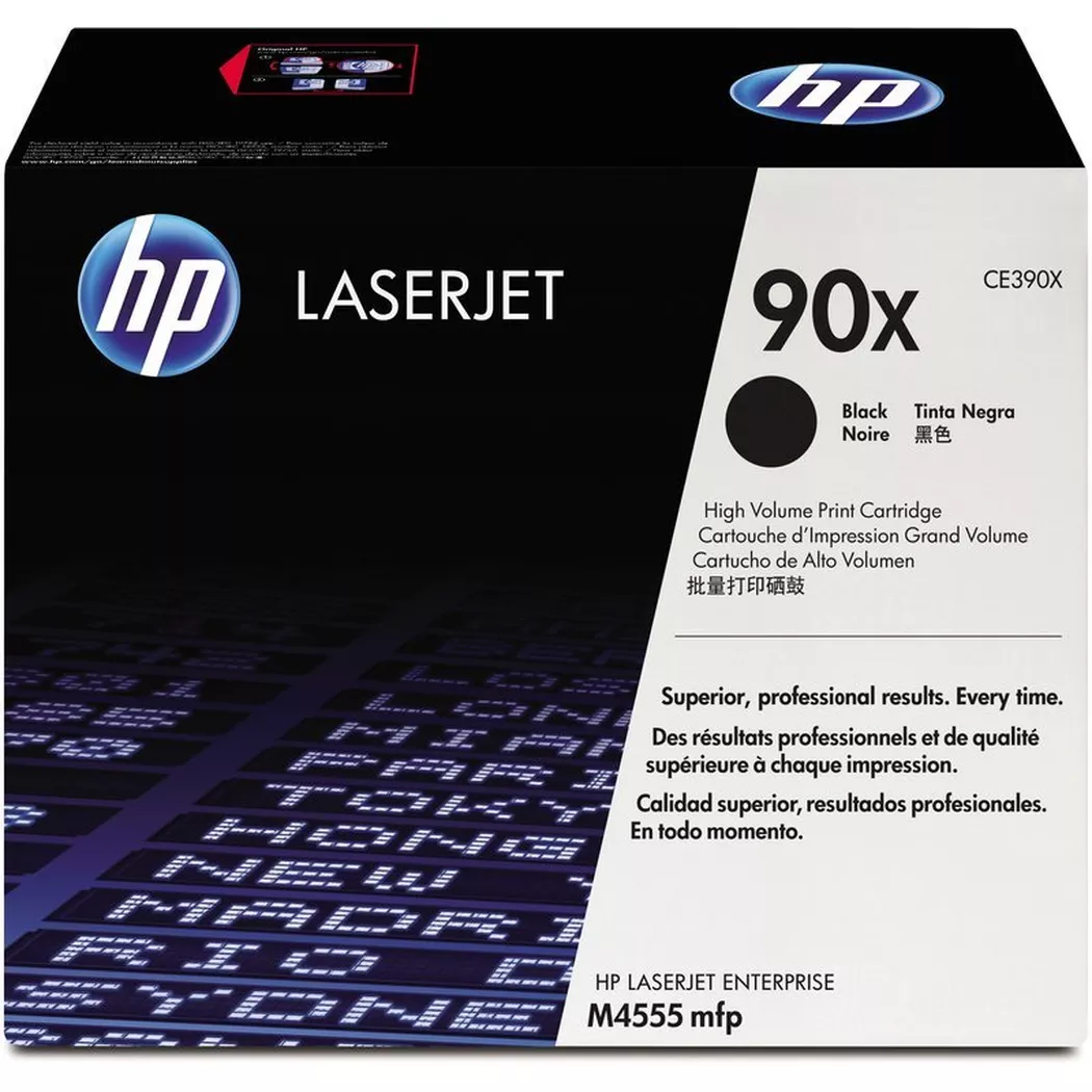 Hewlett-Packard – HP Toner-Modul 90X schwarz CE390X LaserJet M4555 24’000 Seiten, One Size