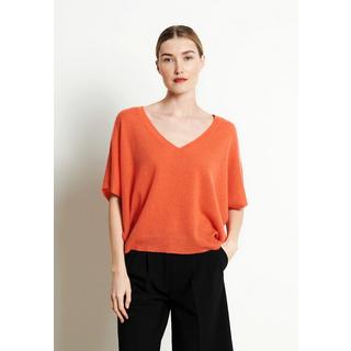 Studio Cashmere8  RIA 25 T-Shirt mit V-Ausschnitt und Fledermausärmeln - 100% Kaschmir 