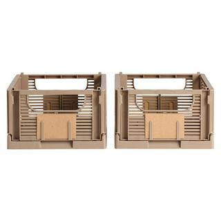 SCHOU Aufbewahrungsbox DELUXE faltbar, recycled Plastic, M 2er Pack  