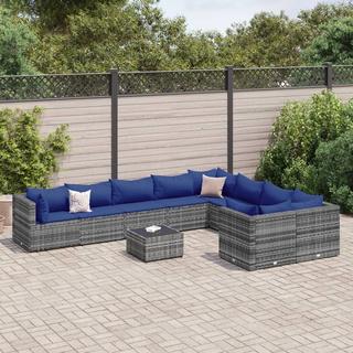 VidaXL set salotto da giardino Polirattan  