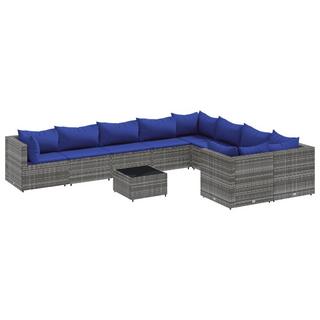 VidaXL set salotto da giardino Polirattan  