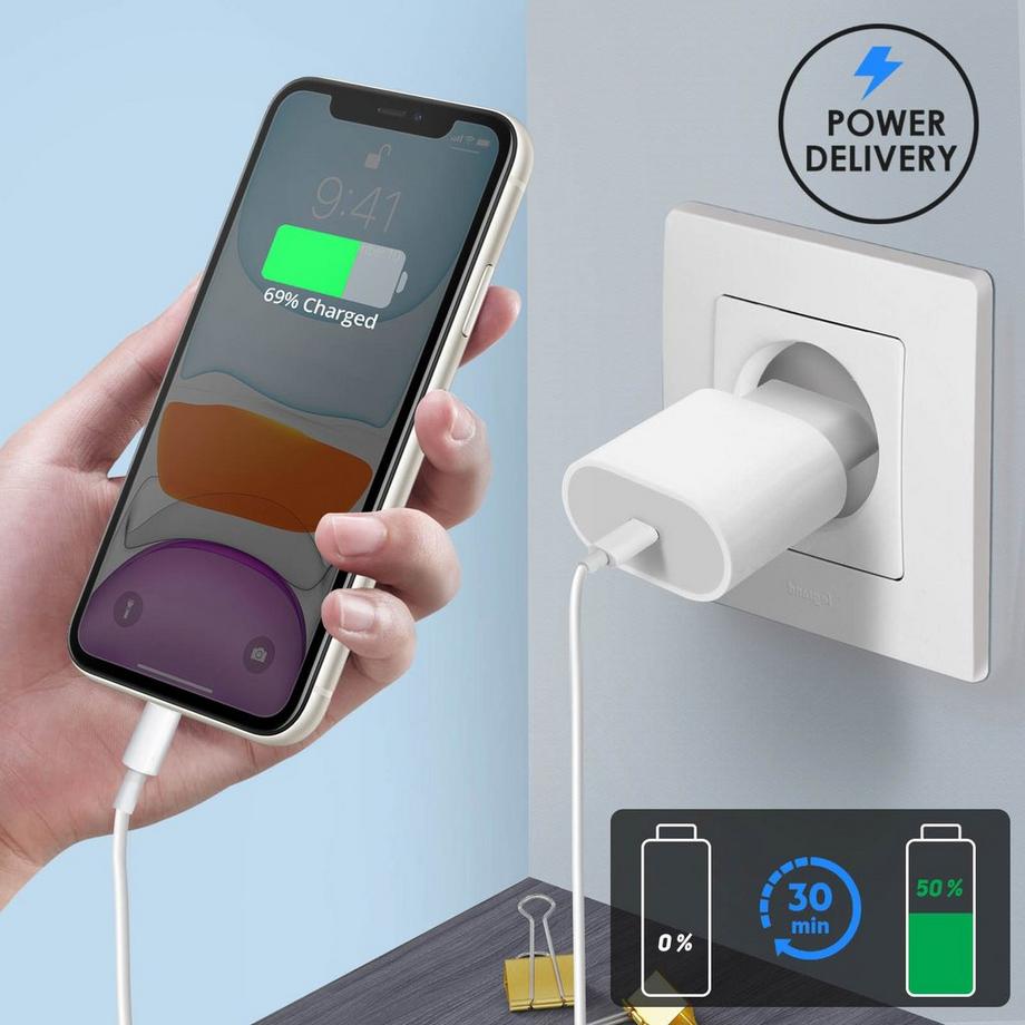 Apple  Apple USB-C/Lightning 1m Kabel Weiß 