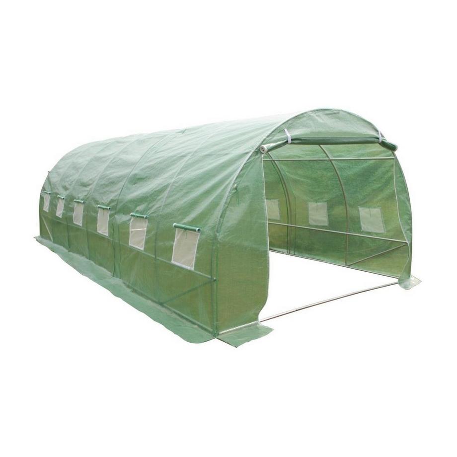 Serre tunnel avec structure en acier 18 m² -  L300 x l600 x H200 cm - IPOMEA