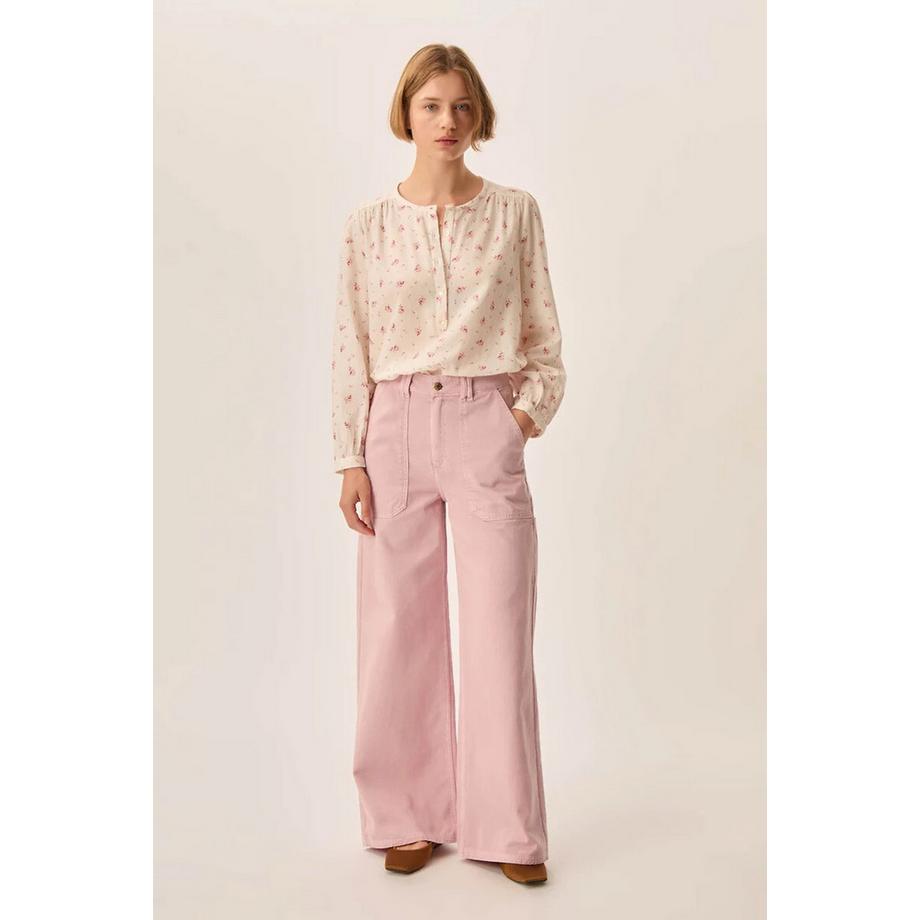 Des Petits Hauts Luka Weite Baumwollhose  
