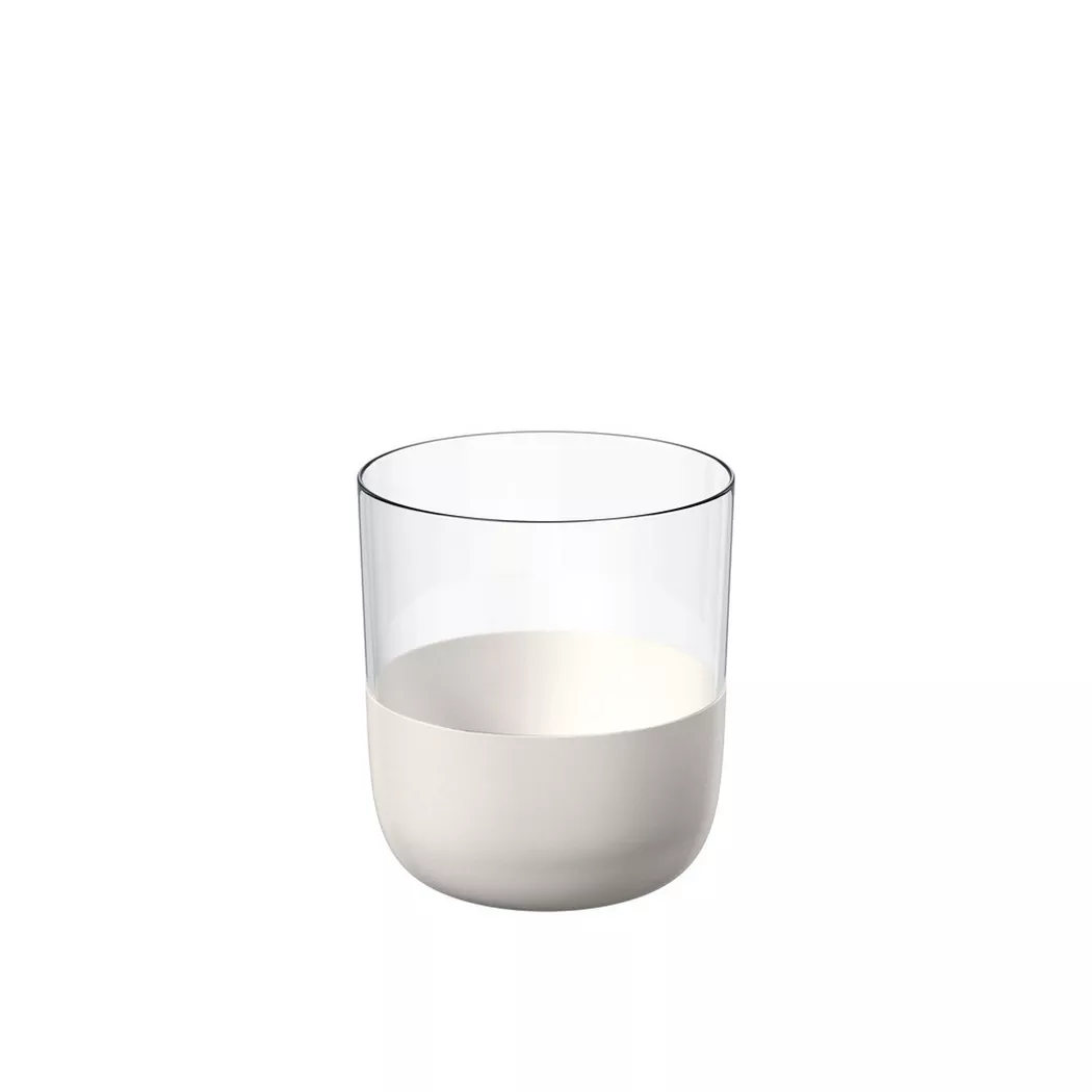 VILLEROY & BOCH Whisky Glas 4er Set MANUFACTURE ROCK BLANC GLAS weiss