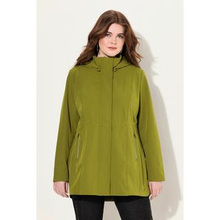 Ulla Popken  Giacca HYPRAR impermeabile in softshell con cappuccio staccabile 