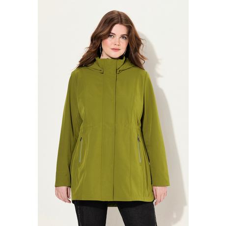 Ulla Popken  Giacca HYPRAR impermeabile in softshell con cappuccio staccabile 