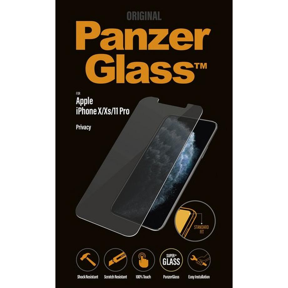 PanzerGlass  ™ Privacy Displayschutzglas  iPhone 11 Pro | Xs | X | Standard Fit 