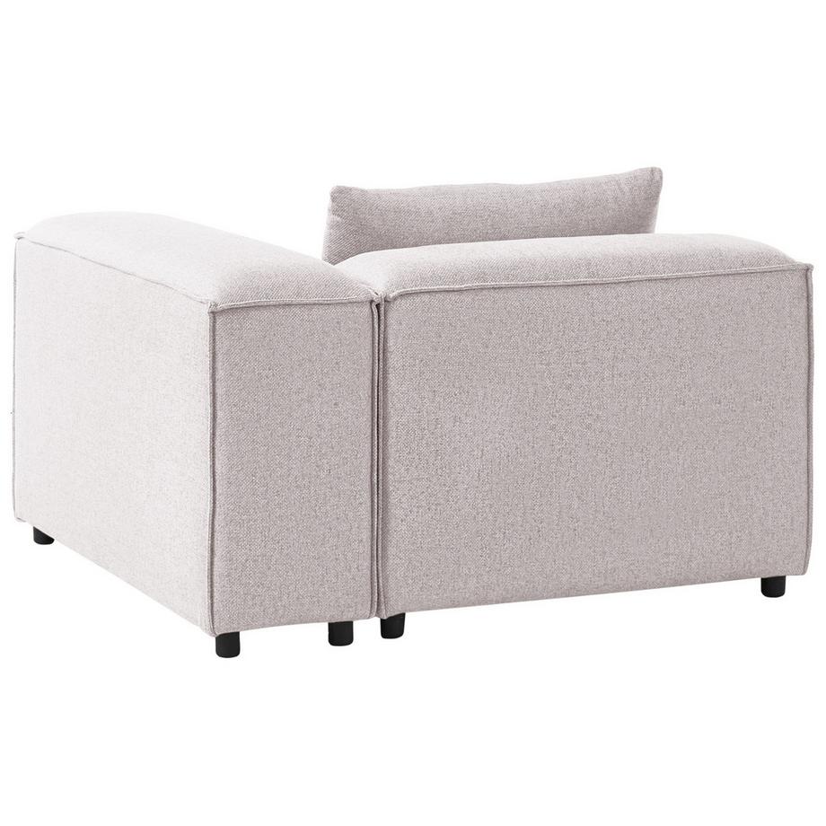 Beliani Module d'angle en Tissu Moderne BRANDE  