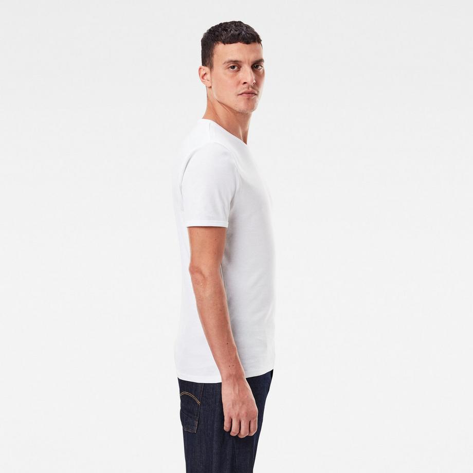 G-STAR Lot de 2 T-Shirts Base Col Rond Manches Courtes  