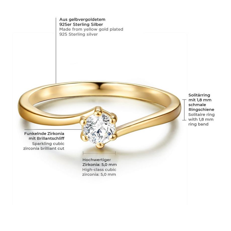 Rafaela Donata  Bague Argent Sterling Zirconium 