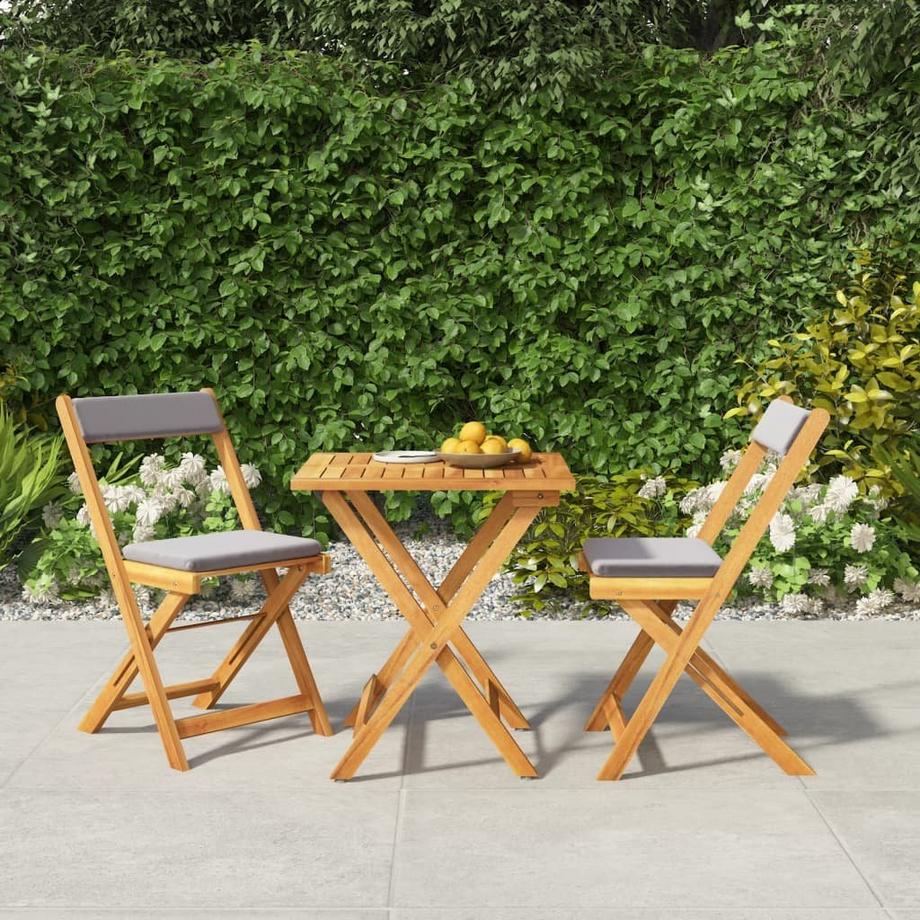 VidaXL set bistrò Legno  