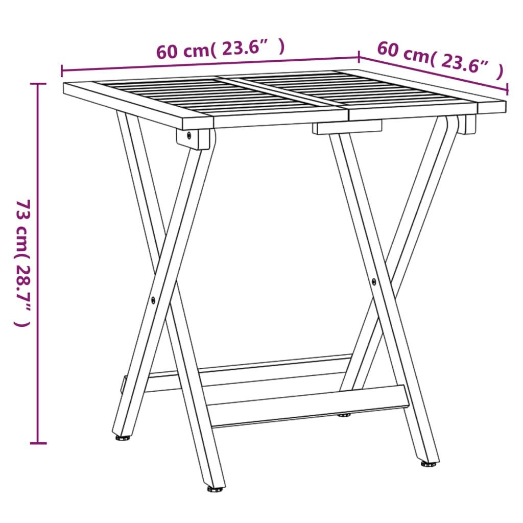 VidaXL Bistro set holz  