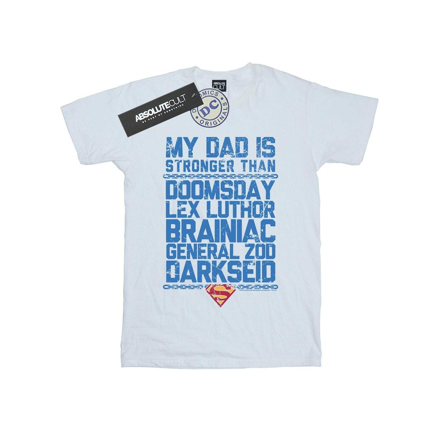 DC COMICS  My Dad Is Stronger Than TShirt 