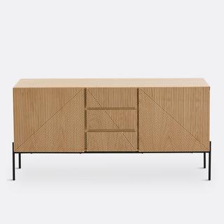 La Redoute Intérieurs  Vintage-Sideboard Lodge mit 2 Türen und 3 Schubladen 