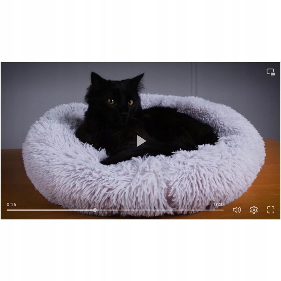 Northio  Lit pour chien en duvet gris 