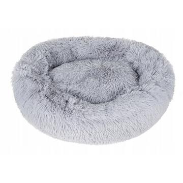 Lit pour chien en duvet gris