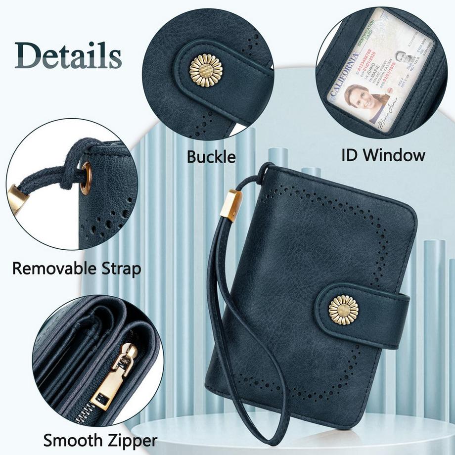 Only-bags.store Portafoglio Vintage Grande Capacità in Pelle PU  