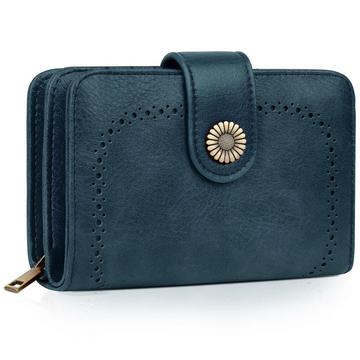 Brieftasche Große Kapazität PU-Leder Vintage Brieftasche