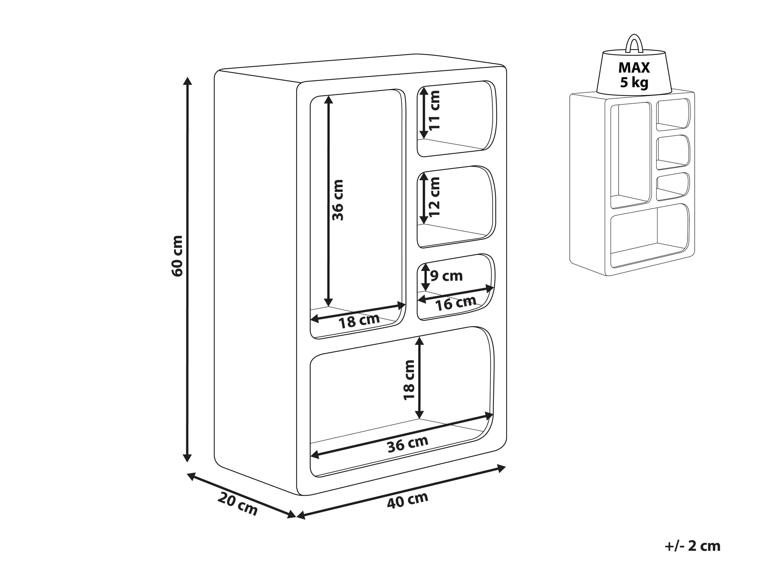 Beliani Meuble de rangement en MDF Moderne GREELEY  