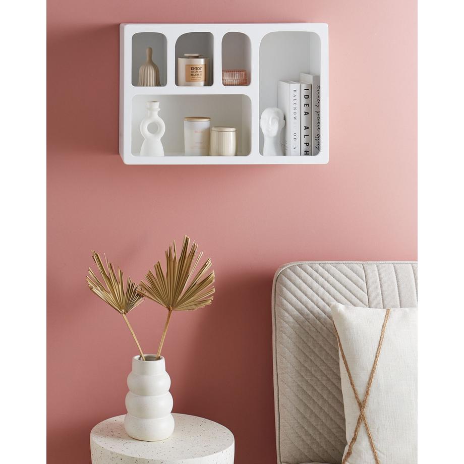 Beliani Wandregal aus MDF-Platte Skandinavisch GREELEY  