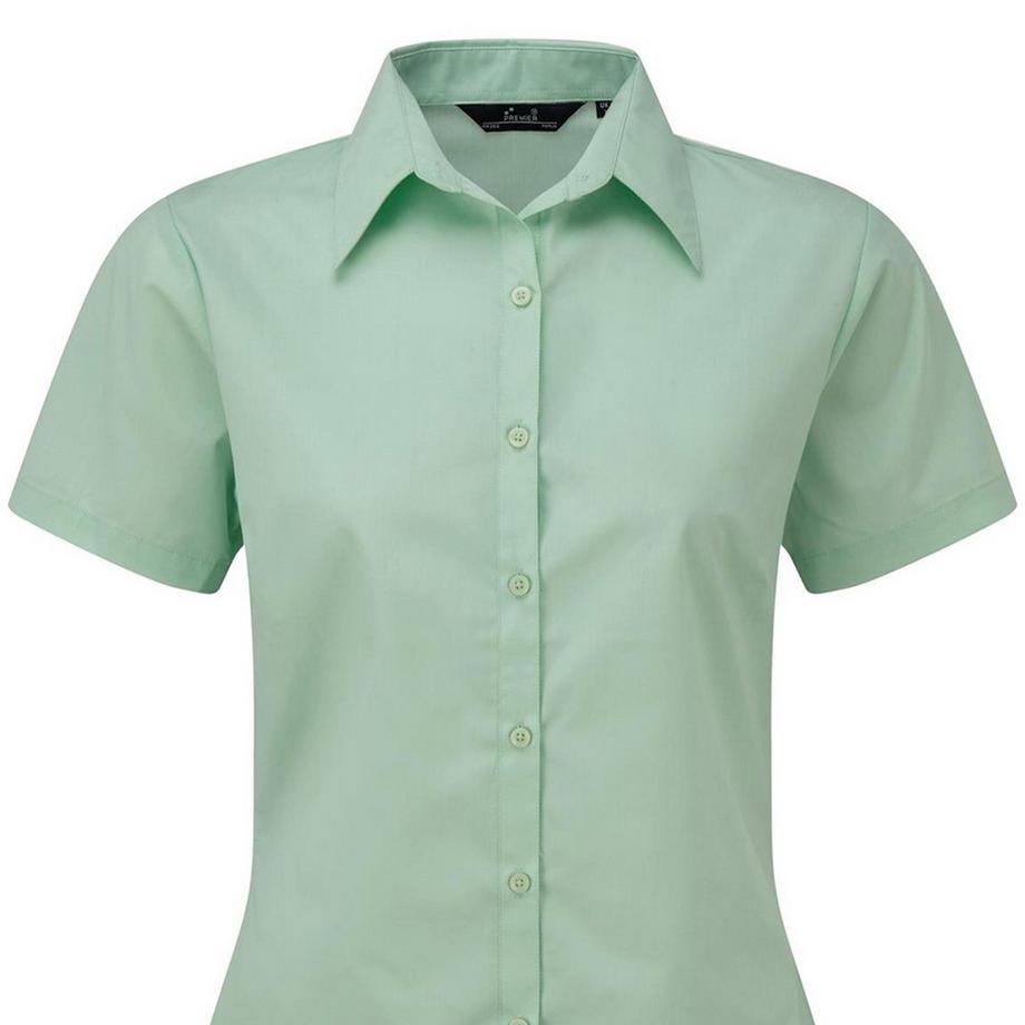 PREMIER Camicetta Popeline Maniche Corte Camicia da Lavoro  